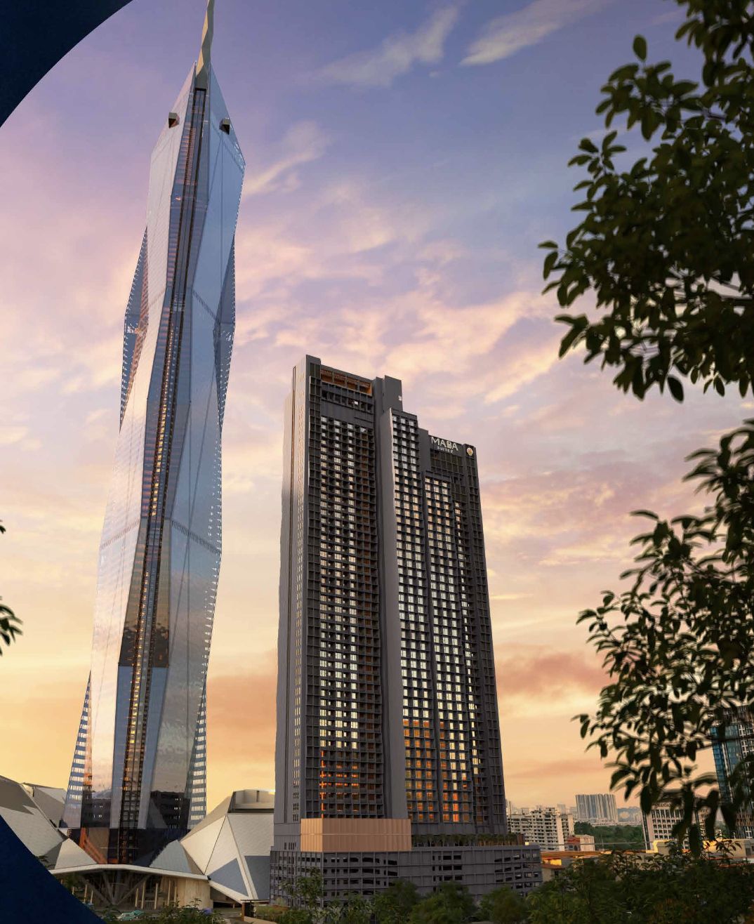 Artist’s impression of the Maba Suitez facade on Jalan Hang Jebat, Kuala Lumpur